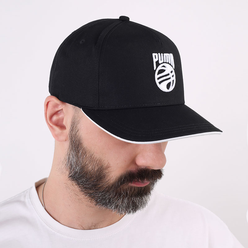  черная кепка PUMA Basketball Low Curve Cap 02337901-black - цена, описание, фото 1